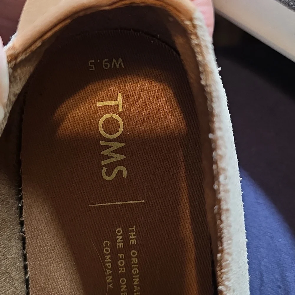 Toms Beige Suede Slip-On Loafer - Picture 7 of 7